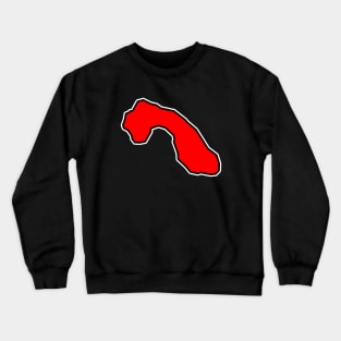 Cormorant Island in Spicy Red - Solid Simple Colour - Cormorant Island Crewneck Sweatshirt